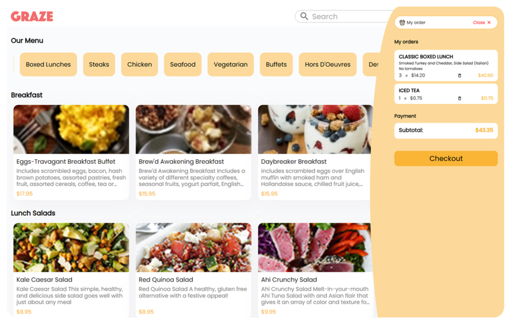 Caterease | Advanced Catering & Event Management Software Graze Header Solo
