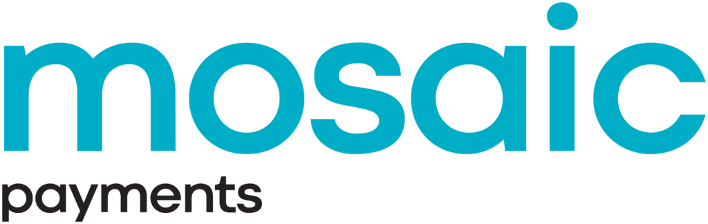 Features mosaic with payments text only